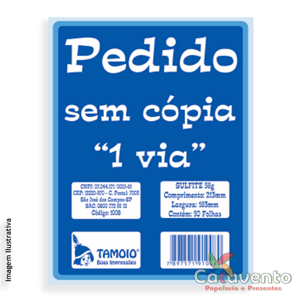 Talão de Pedido 1/32 Pequeno - 50 Folhas - Tilibra - Escritório